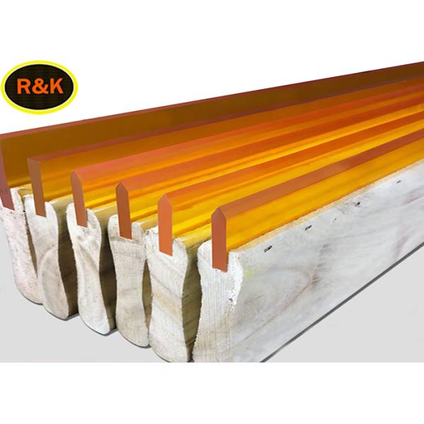 Wear Resistant Silk Screen Squeegee Blades , Replacement Squeegee Blade Rubber Printing Materials