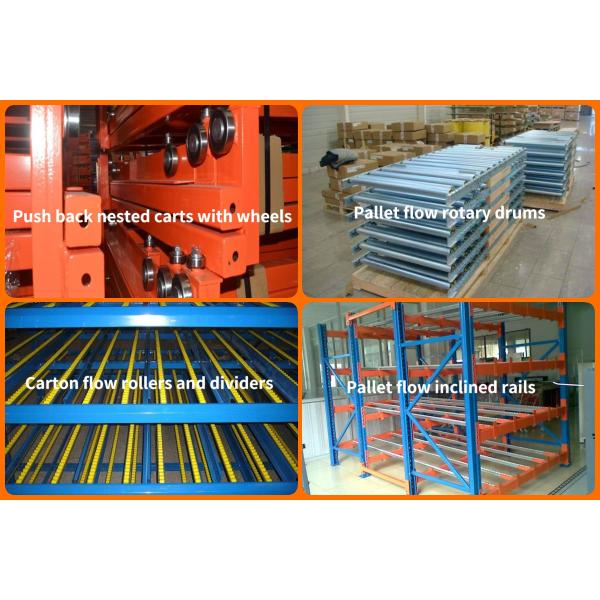 Steel Gravity Taken Storage And Picking Carton Flow Rack