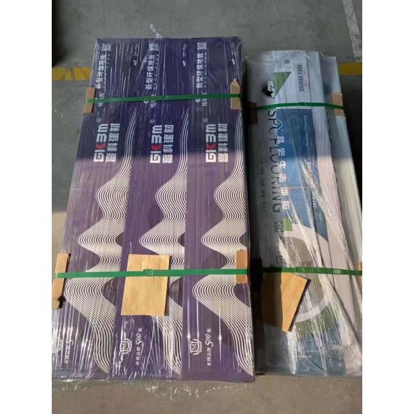 0.5mm SPC Luxury Vinyl Flooring UV Protected ELM Shade Burlywood Wood Grain GKBM DG-W50006B