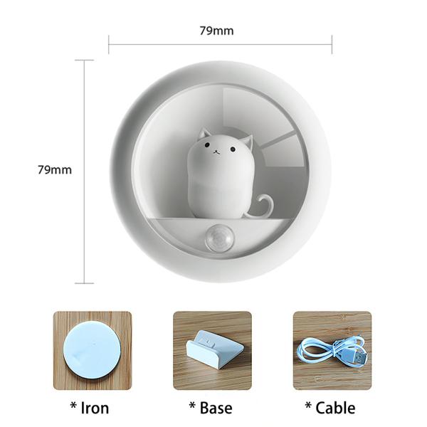 Decorative Atmosphere 800MAH 0.3w Motion Sensor Bedroom Night Light