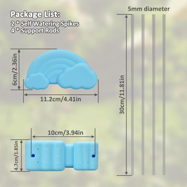 Silicone Rainbow Plant Waterer, Plant Watering Rain Cloud, Plant Lover Gifts, Plant Lady Gifts For Women, Plant Accessories,House Warming Gifts New