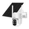 4MP CCTV Wireless PTZ Outdoor Waterproof Solar Battery Camera with Sim Card Support 128G TF Card for sale