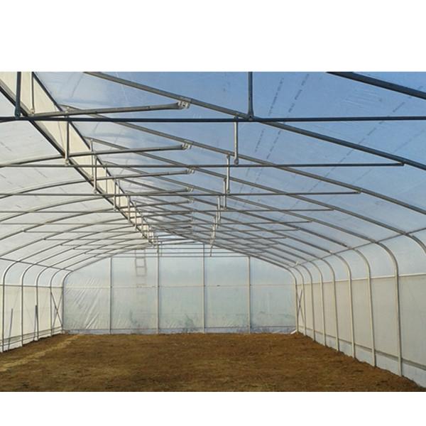 UV Resistant Single Span Greenhouse 200 Micron Plastic Film Long Lasting