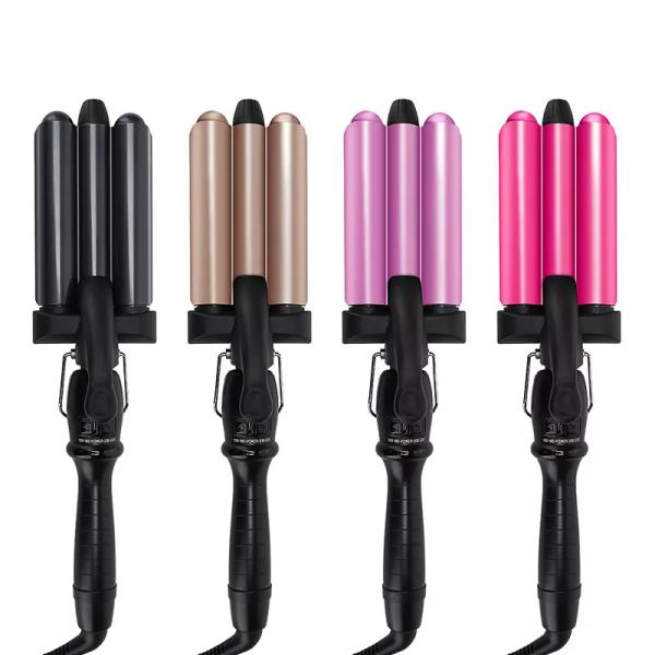 3 Barrel Temperature Adjustable Electric Hair Curler Hair Waver Curling Iron Ceramic Tourmaline