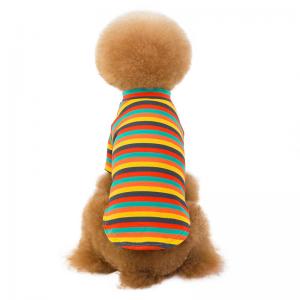 China Christmas New Dog Clothes Knitted Warm Plaid Striped Small Dog Sweater Vest wholesale