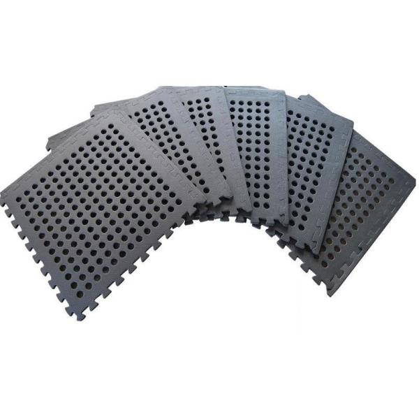 Hole Design 10mm Thick EVA PE Outdoor Interlocking Foam Mats 60 X 60