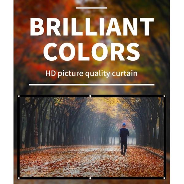 74 Inch Portable Foldable Soft Screen Spandex Customizable Projector Screen For Educational Business Anti-Wrinkle