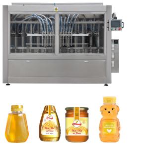 Piston Glass Jar Filling Equipment Line Digital Display Volume Setting