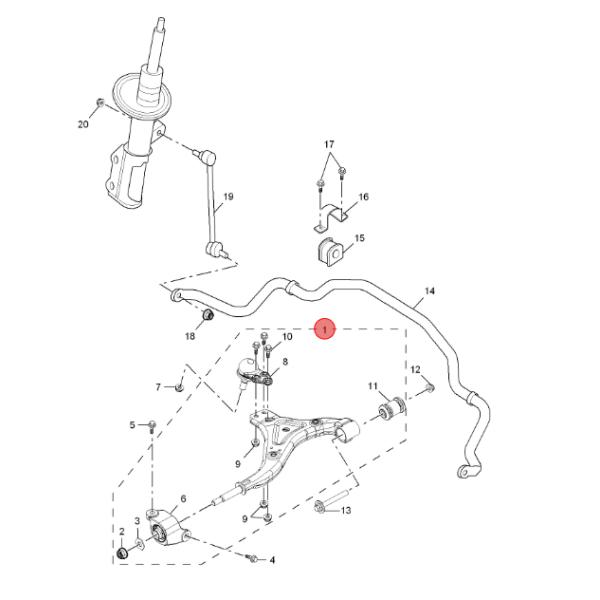 MG gs 10181065 Car Chassis Parts Right Front Lower Control Arm with Best