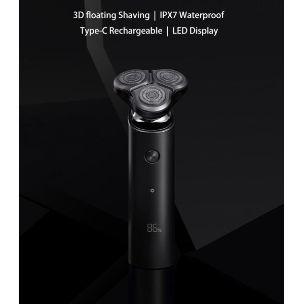 Triple Blade Mens Rotary Shaver , Waterproof Electric Razor Type C Rechargeable
