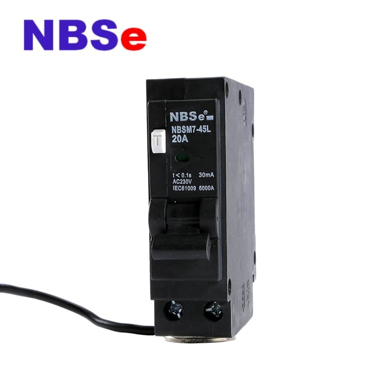 China NBSM7-45L C16 Double Pole Rcbo Single Module RCBO wholesale
