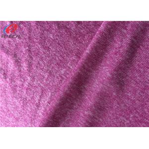 150gsm 100% Polyester Weft Knitted Fabric Melange Single Jersey Fabric