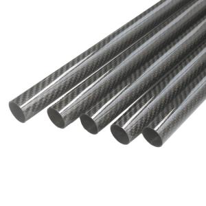 China 100CF Shoes Large 3K Plain Carbon Fiber Tube For Metal Detector wholesale
