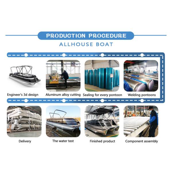 15-18 Passengers Aluminum Party Pontoon Boat Custom Recreational Pontoons 27ft