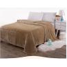 Eco Friendly Flannel Bed Blanket , Lightweight Flannel Sheet Blanket For Fall Winter for sale