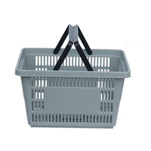 China Two Hand Portable Plastic Shopping Basket 35 Litre Multifunction wholesale
