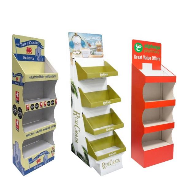 Quality Offset Printing PMS Cardboard Shelf Display For Greeting Cards for sale
