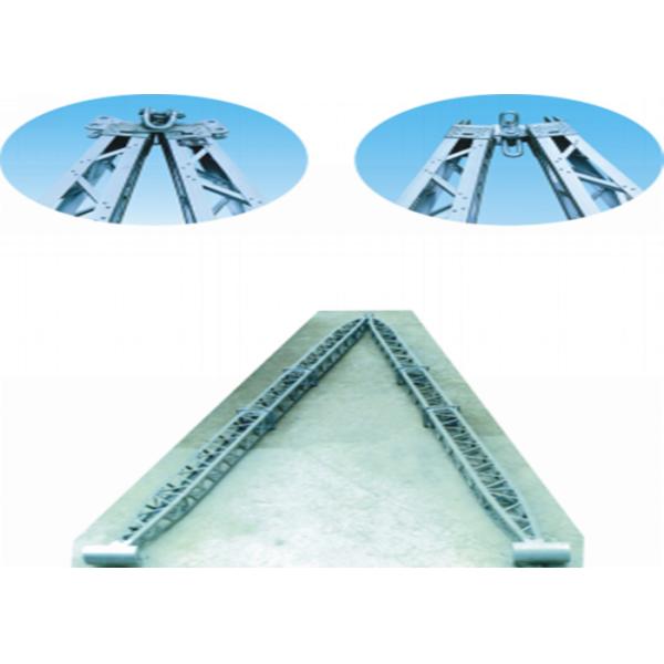 Metal lattice gin pole Tower Erection Tools For Power Construction