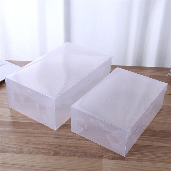Wholesale Spot Goods Fold Plastic Transparent Eco-friendly Shoe Packaging Box