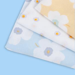 China Baby Double Gauze Print Fabric Double Gauze Blanket 110X110 on sale