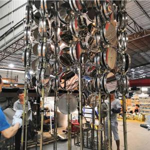 Vertical Loading Large Stainless Steel Furniture Hardware Vacuum PVD Gold