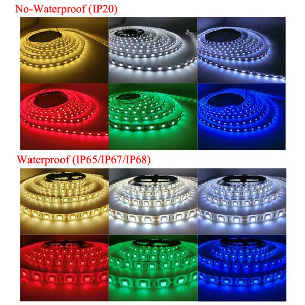 RGB 5050 Rope LED Flexible Strip Lights 3m Adhesive Tape Available 120 Degree