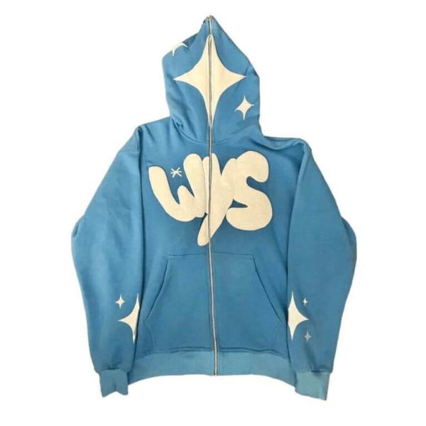 Quality 100% Cotton Y2K Custom Zipup Puff Print 3D Foam Fleece Blank Men&prime;s Fullzip Oversized Zipped Zipper Full Zip up Hoodie