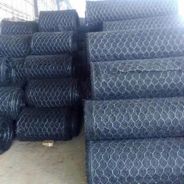 Green Color 60x80 Reinforced Mike Pads Hexagonal Wire Mesh