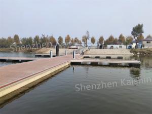 China Durability Marine Aluminum Floating Dock WPC Decking Finger Dock wholesale