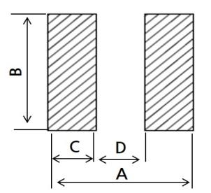 9x5mm Emi Rubber Gasket , Flat Conductive Foam Gasket