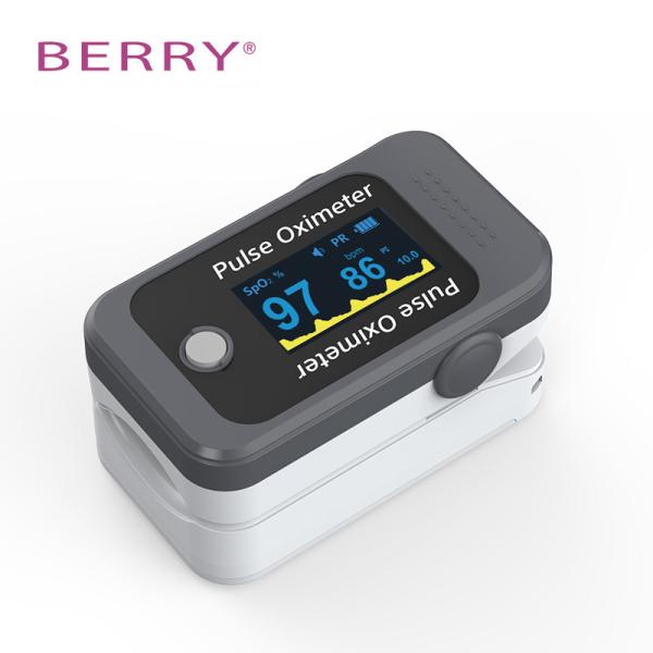 Quality Dual Color OLED Display Fingertip Pulse Oximeter Temperature 5℃-40℃ for sale