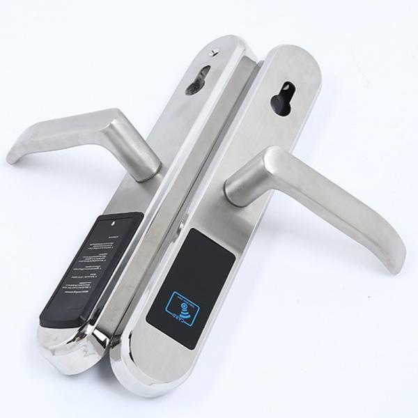 Electronic DIgital Aluminium Door Lock Silver Stainless Material Low Power Consumption