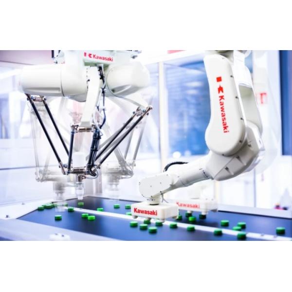 High Precision Assembly Operations With Kawasaki Robot Arm FYF003N Assembly