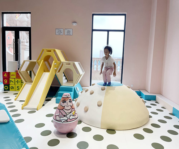 Galvanized Steel Pipe indoor soft play equipment Toddler Play Area 3.5m