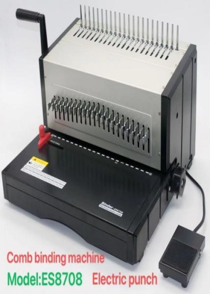 Quality Plastic Comb Electric Punching Binding Machine Desktop Notebook 35 Sheets for sale