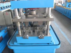 1.2mm Material Thickness 1.5 inch Chain Rolling Shutter Door Sliding Rail Forming Machine With PLC Control