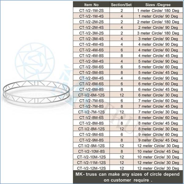 Customized Round Event Truss Structure with Lighting Display