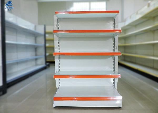 Quality White Convenience Store Shelving / OEM Supermarket Shelving Systems for sale