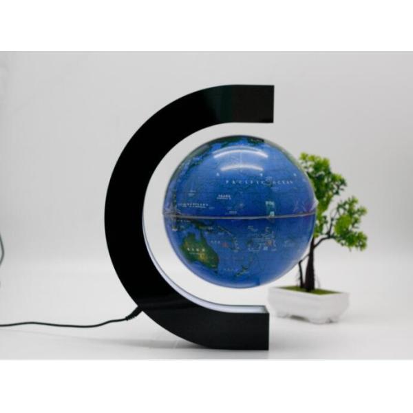 new christmas gift c shape magnetic floating leviate pop globe ball gift