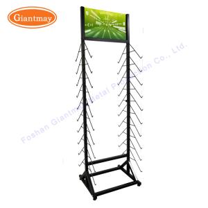 China Double sided Ceramic Wood Panel Rack Tile Display Stand wholesale