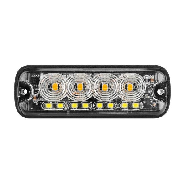 4 LED Strobe Warning Light Strobe Grille Flashing Light Bar Truck Car