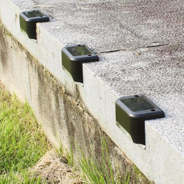 LED Solar Stair Lamp IP65 Waterproof Outdoor Garden Pathway Yard Patio Stairs Steps Fence Lamps Solar Night Light