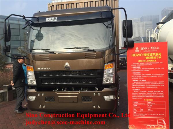 Quality Sinotruk Light Commercial Trucks Delivery Box Van 5000Kg Loading Weight for sale