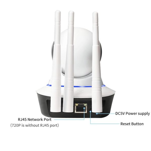 Mini indoor WIFI PT 1080P 2MP wireless onvif 128G TF card slot cloud storage home security network wifi camera