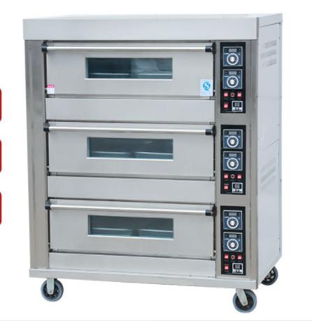 Quality 120Kg Electric Gas Commercial Baking Oven Timing Temperature Control 600*400mm for sale