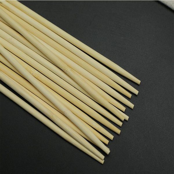 Logo Workable Bamboo Disposable Round Chopsticks for Household/Restaurant/Hotel Customer's Logo and Packing Workable