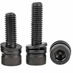 China DIN912 12.9 Grade Allen Key Hex Bolts Black Combined With Washer And Nut wholesale