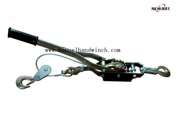 Quality Zinc Plated Power Hand Puller 4T Double Gears Three Hooks For Lifting Pulling for sale