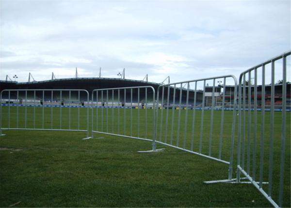 Quality Zinc Coated Steel Pedestrian Crowd Control Barriers For Sport Ground for sale