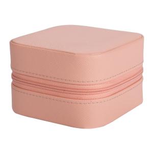 China pink Portable Jewelry box , Multifunction Travel Ring case wholesale